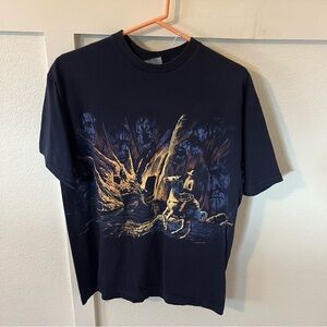 Vintage Signal Sports Men's Large 90s Western T-shirt